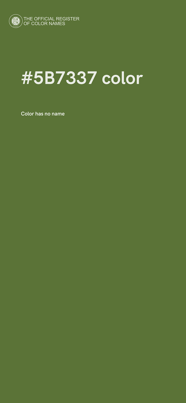 #5B7337 color image