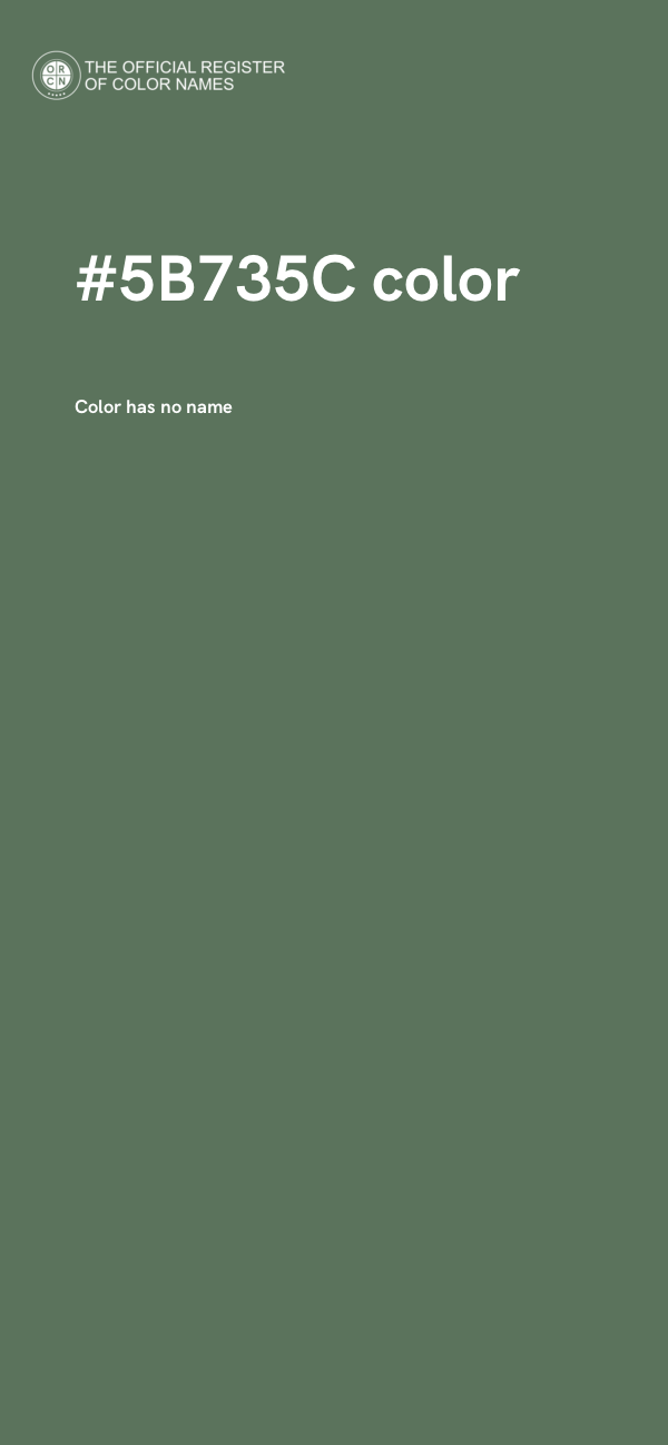 #5B735C color image