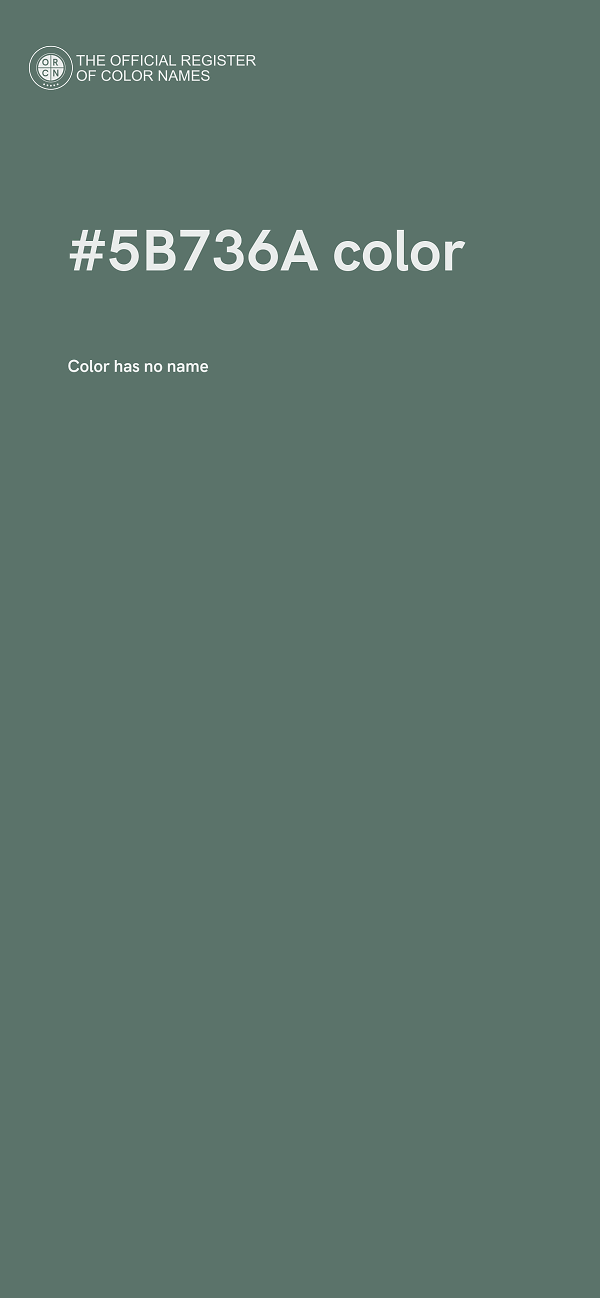 #5B736A color image