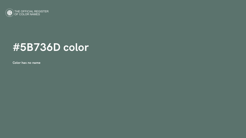 #5B736D color image