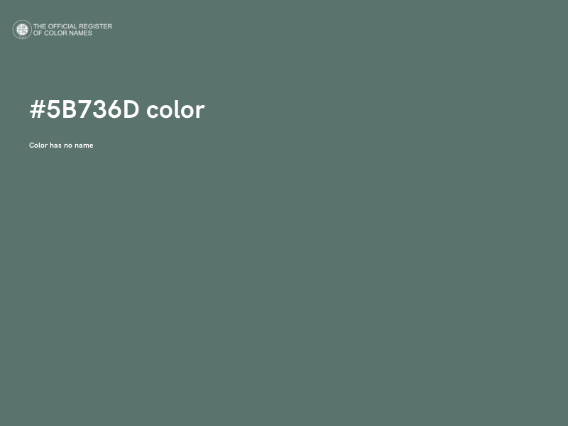 #5B736D color image
