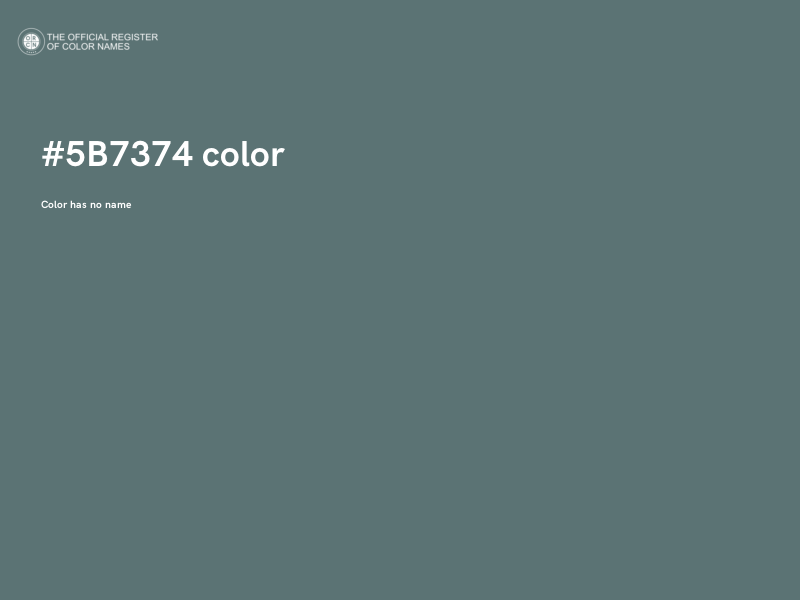#5B7374 color image