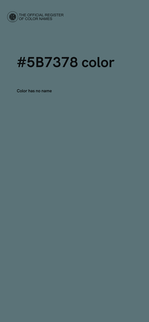 #5B7378 color image