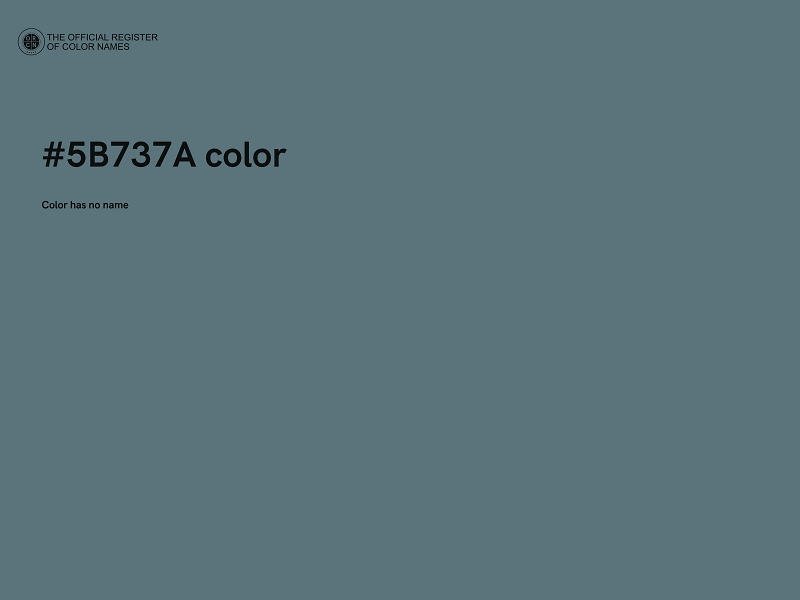 #5B737A color image