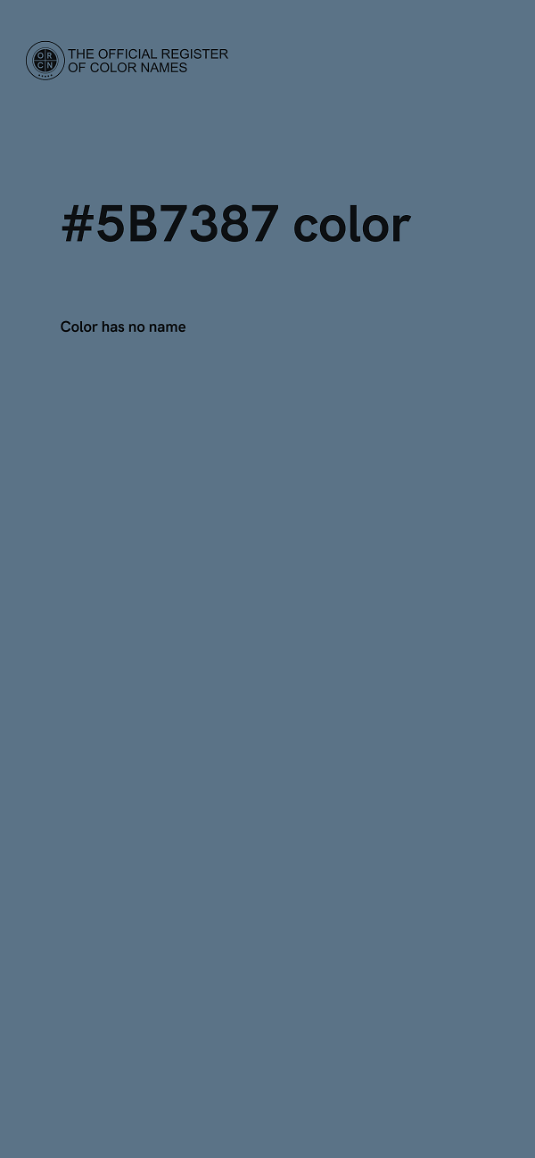 #5B7387 color image