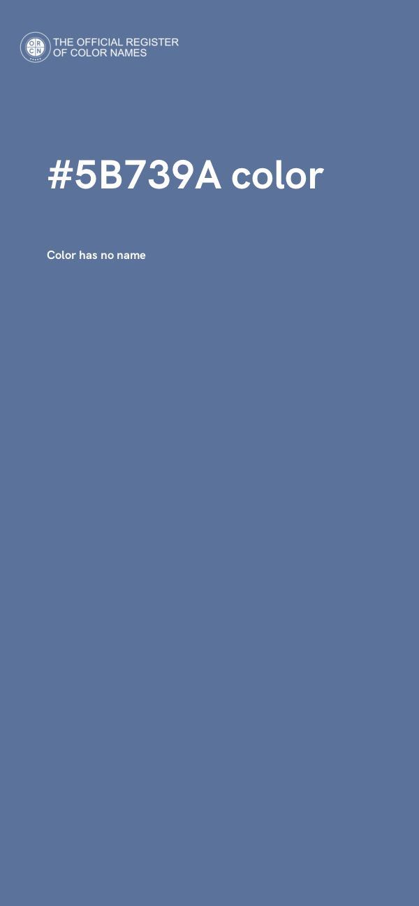 #5B739A color image