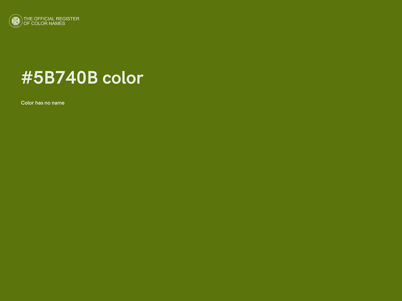 #5B740B color image