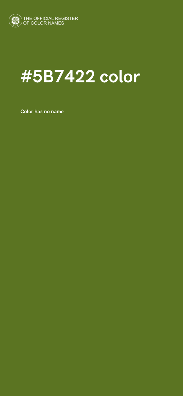#5B7422 color image