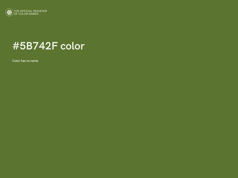 #5B742F color image