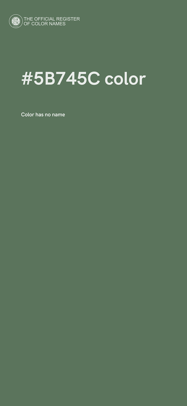 #5B745C color image