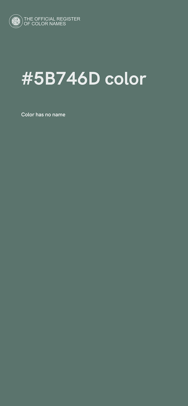 #5B746D color image