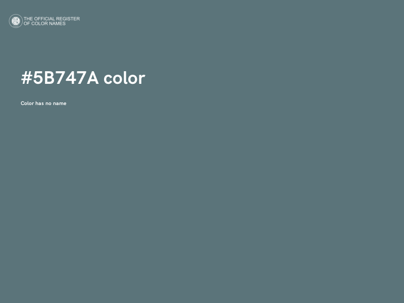 #5B747A color image