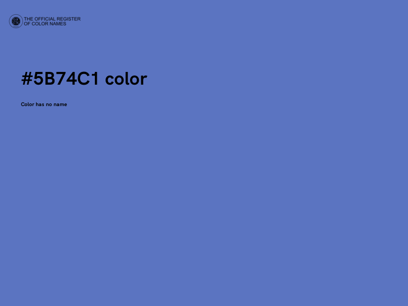 #5B74C1 color image