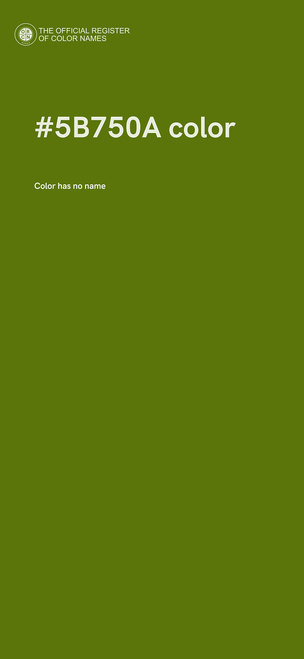#5B750A color image