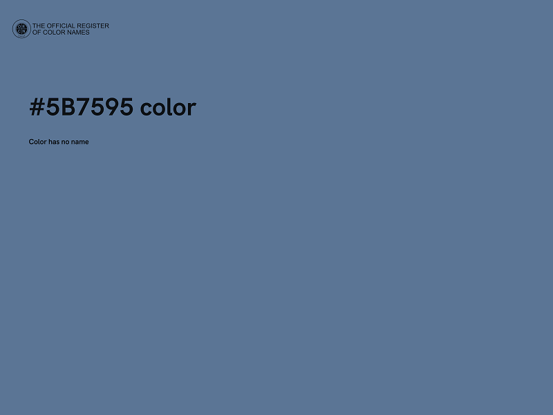 #5B7595 color image