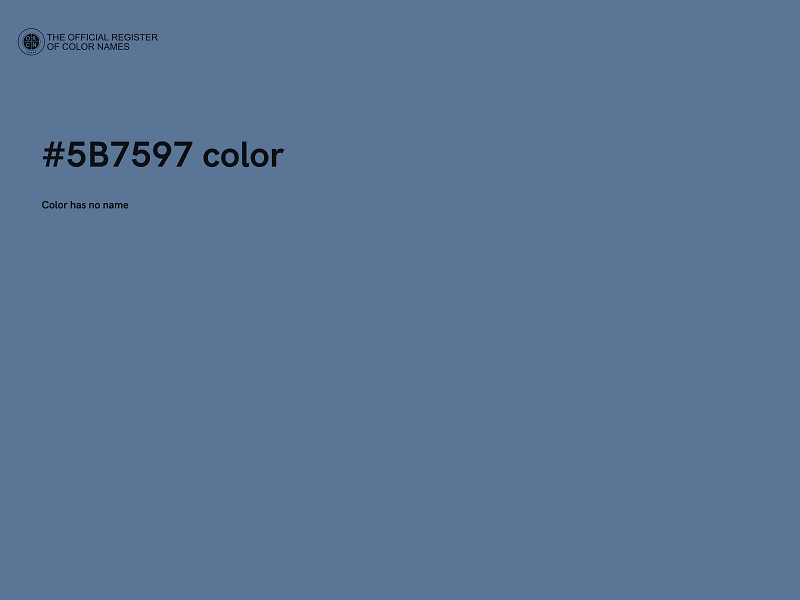 #5B7597 color image