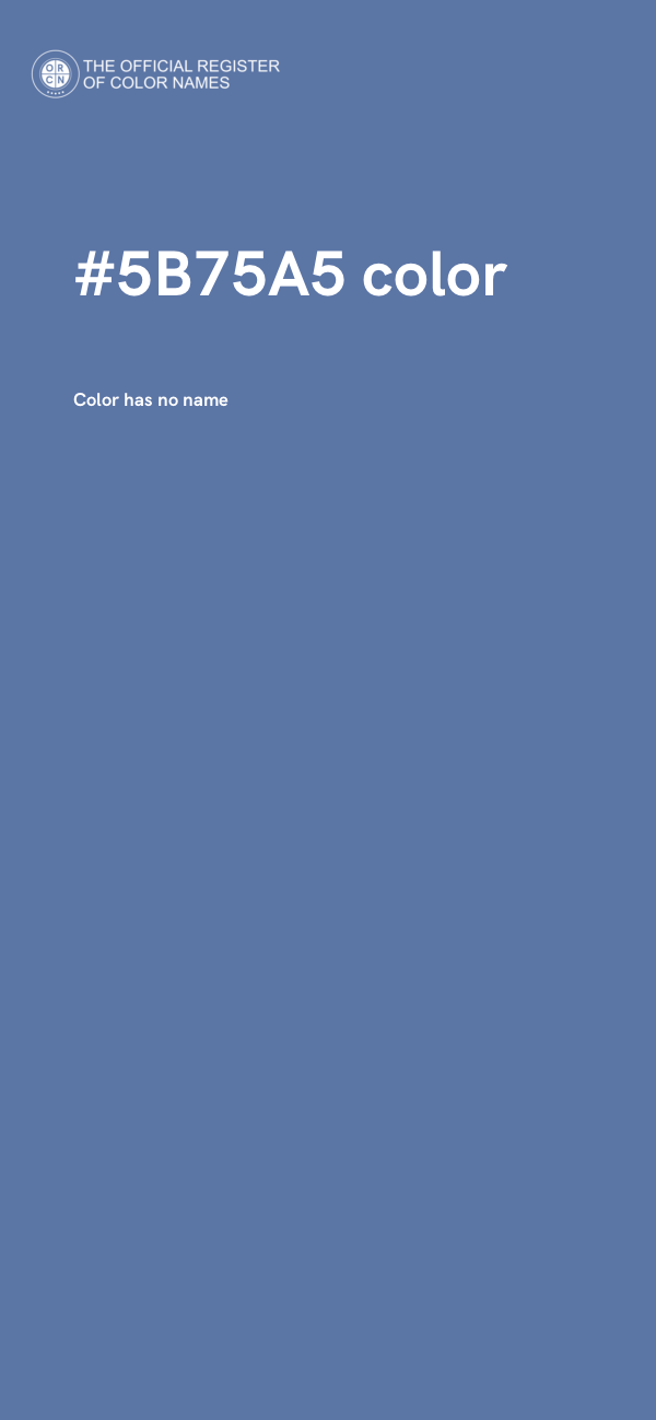 #5B75A5 color image