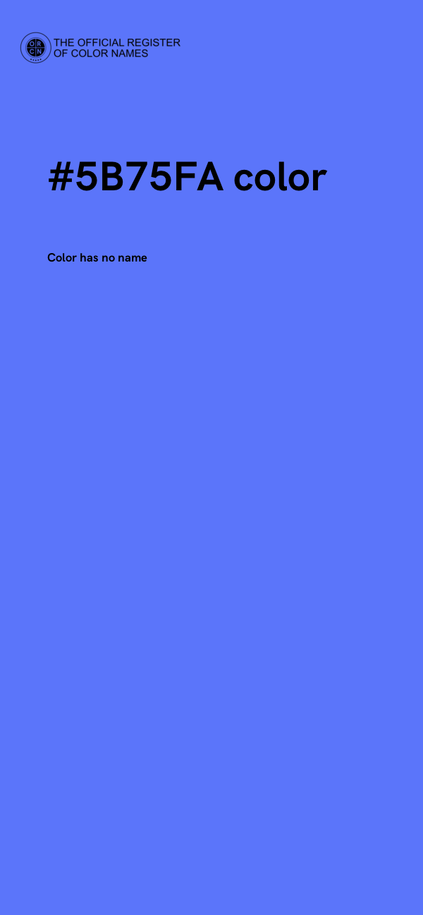 #5B75FA color image