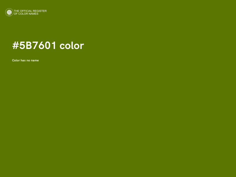 #5B7601 color image