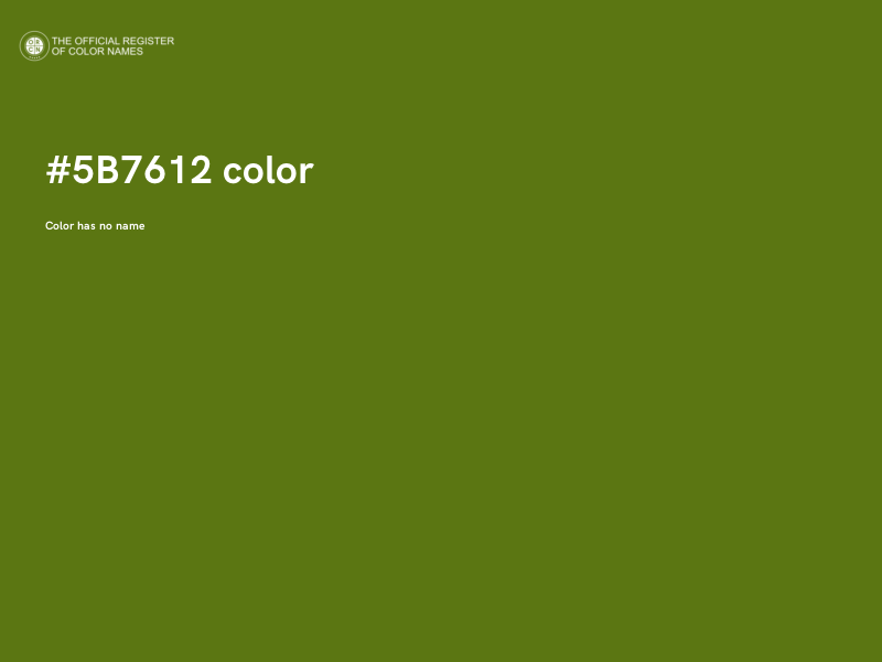 #5B7612 color image