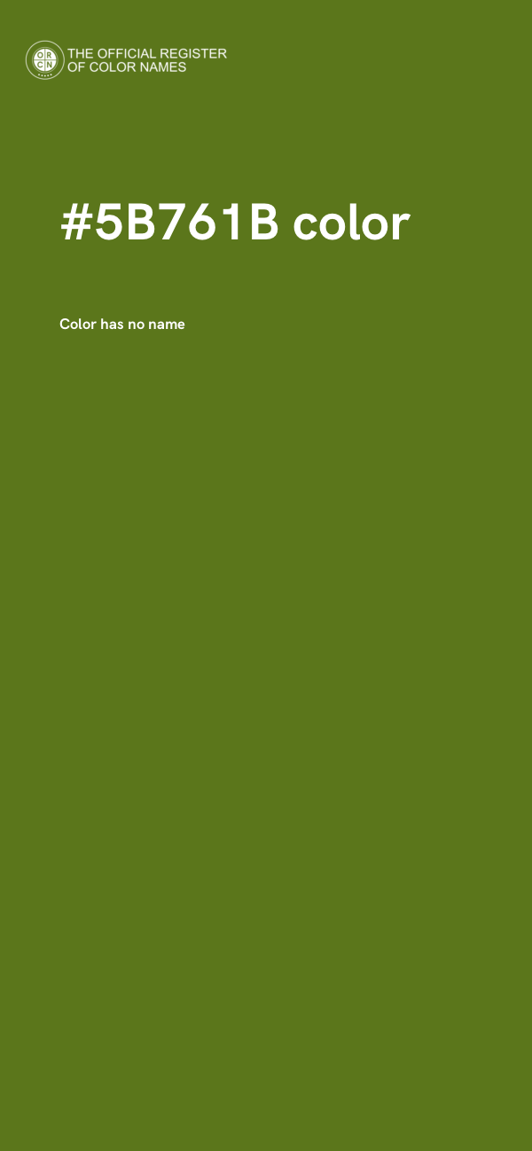 #5B761B color image