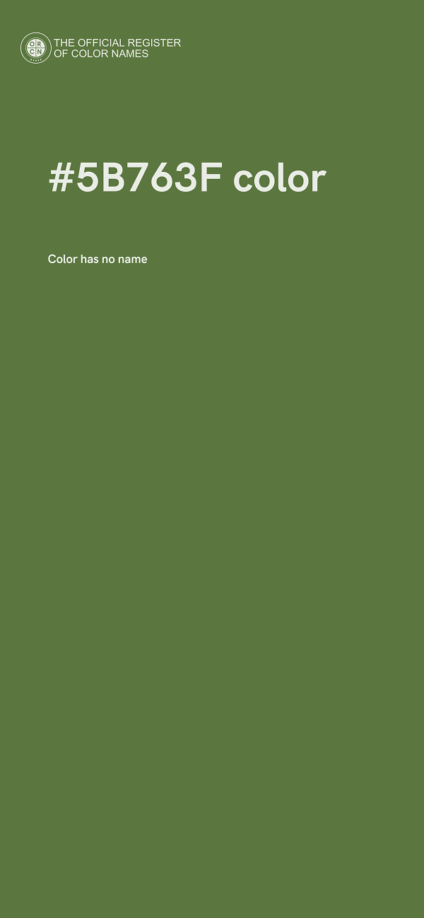 #5B763F color image