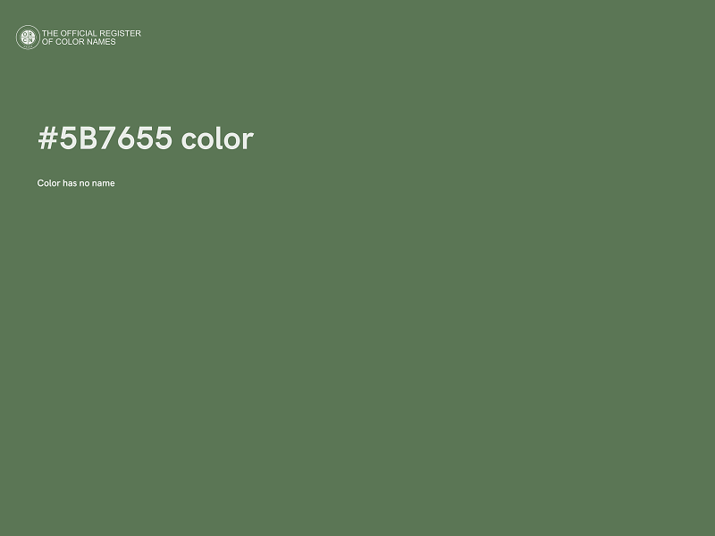 #5B7655 color image