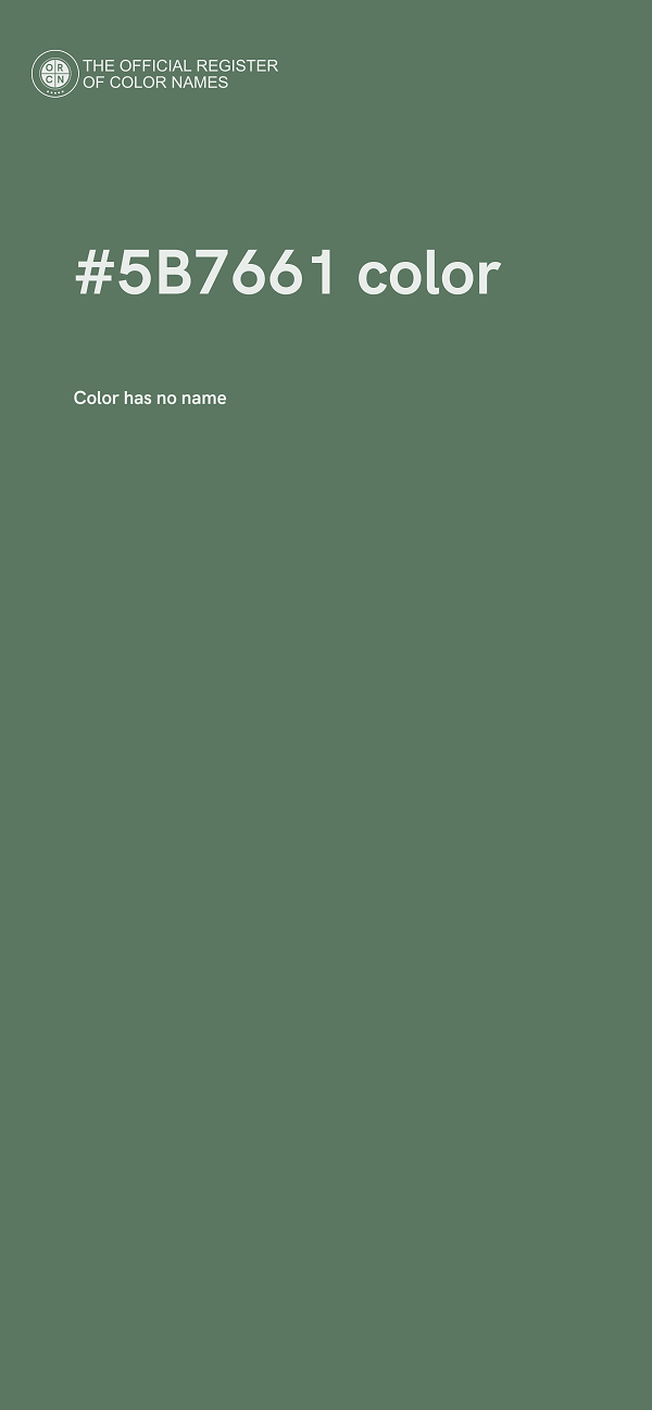 #5B7661 color image