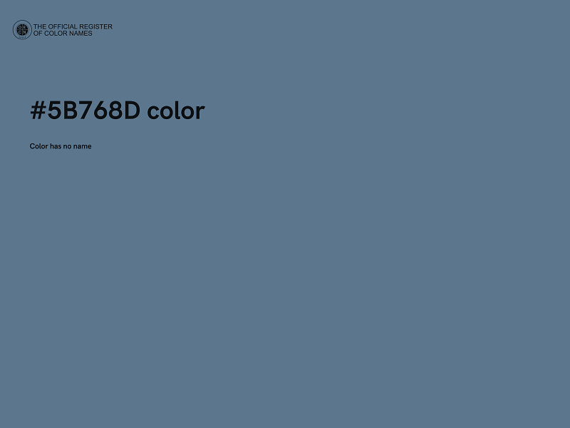 #5B768D color image