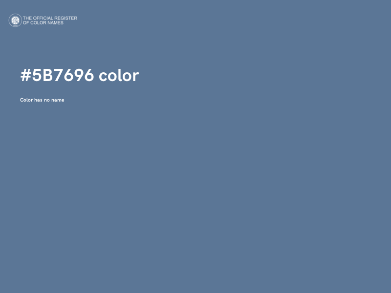 #5B7696 color image