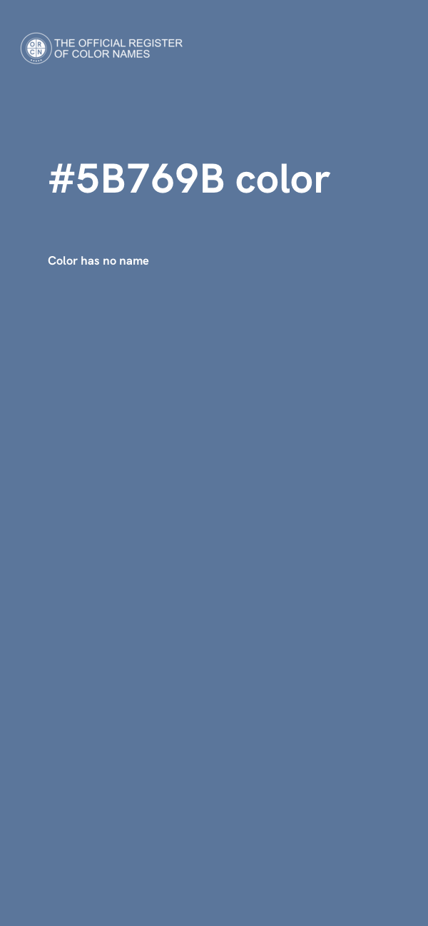 #5B769B color image