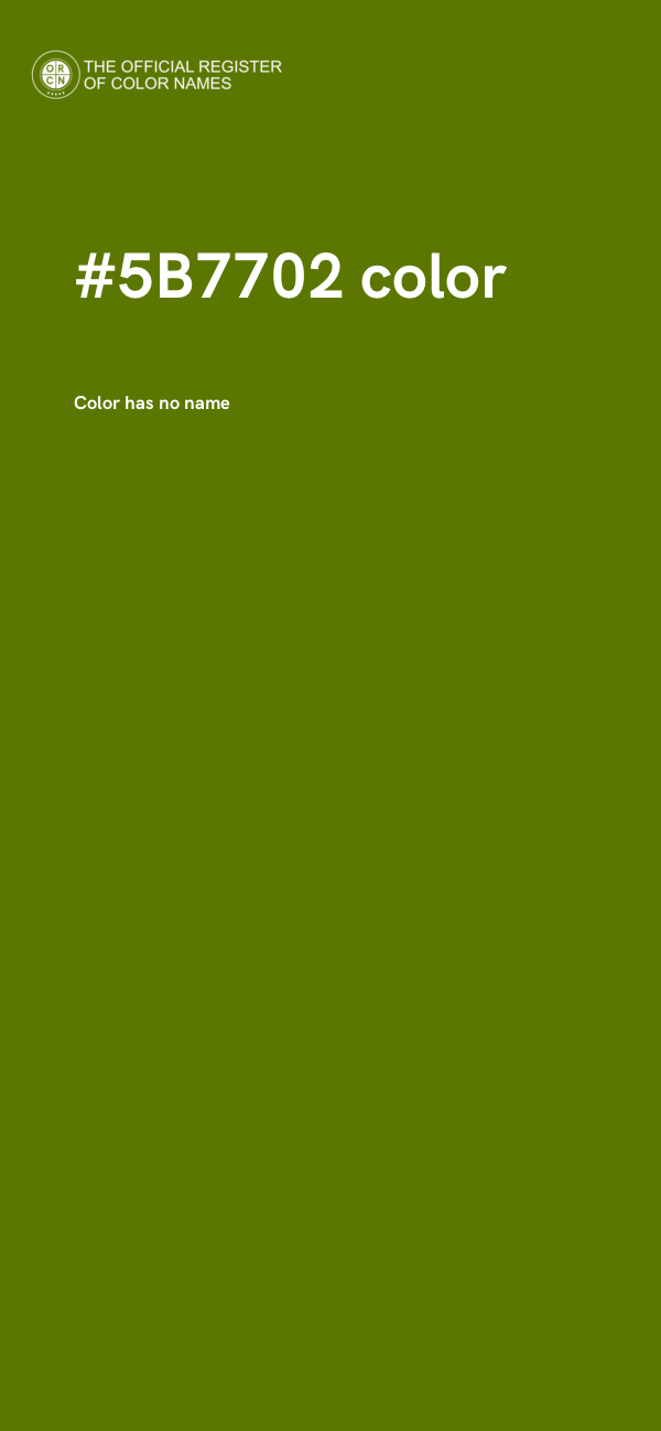 #5B7702 color image