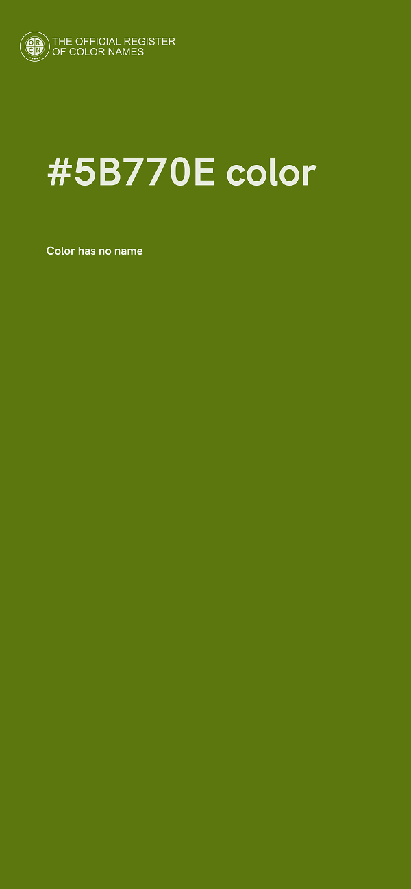 #5B770E color image