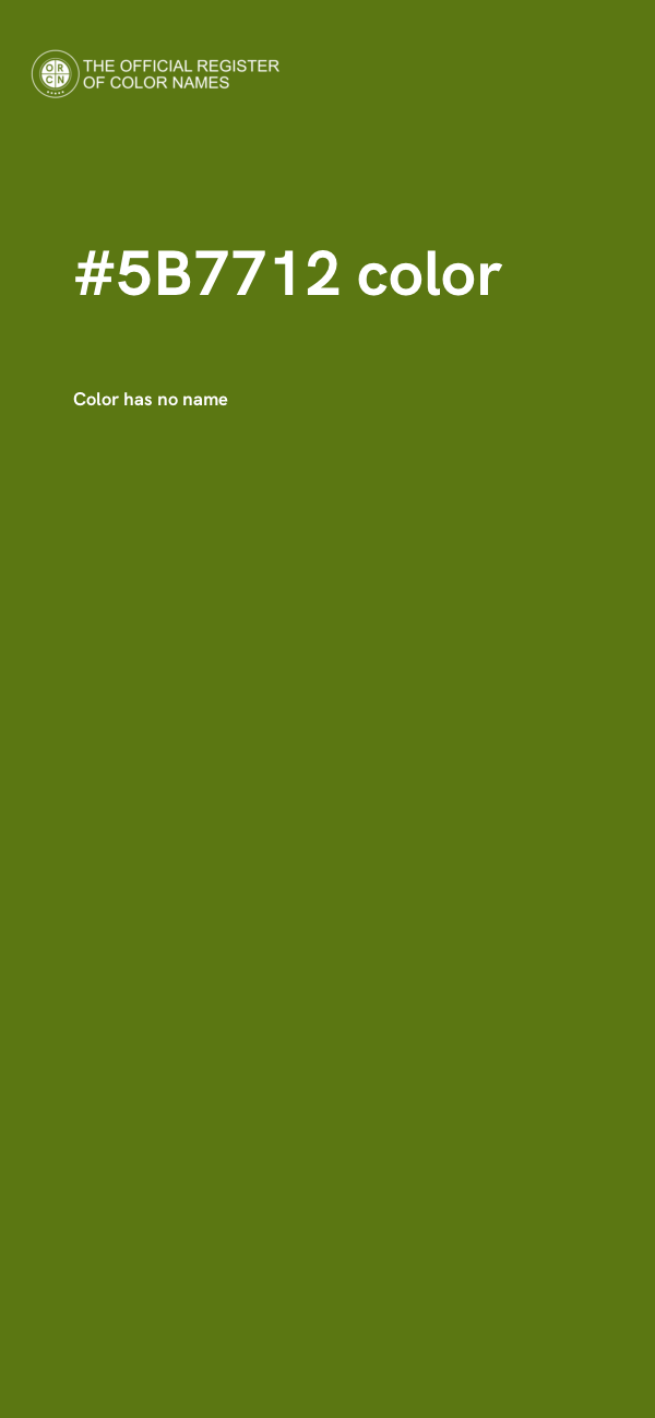 #5B7712 color image