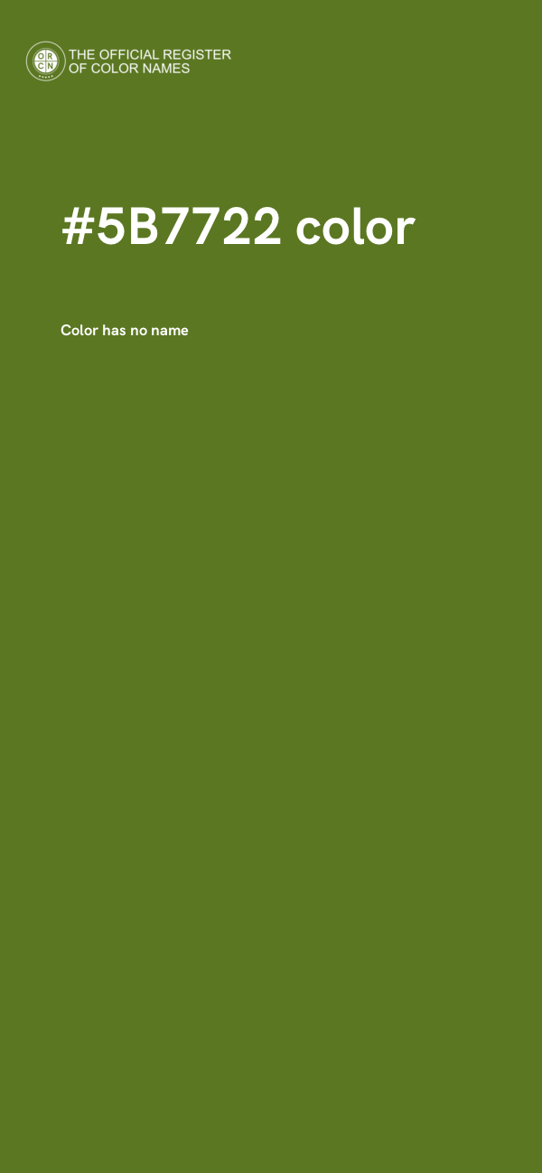 #5B7722 color image