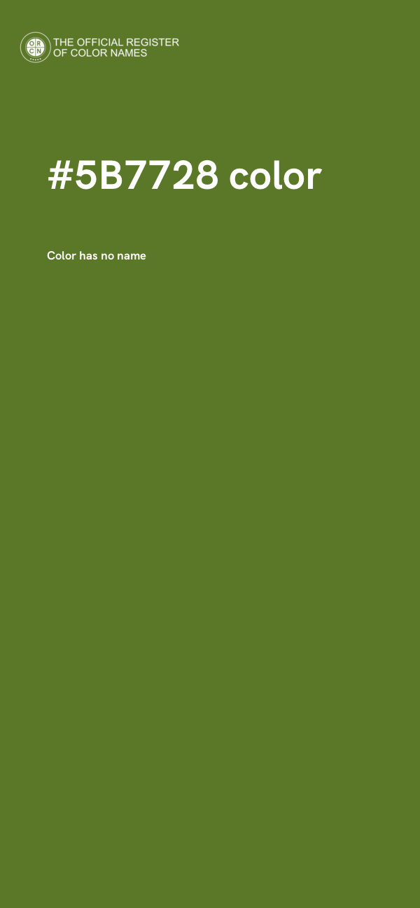 #5B7728 color image