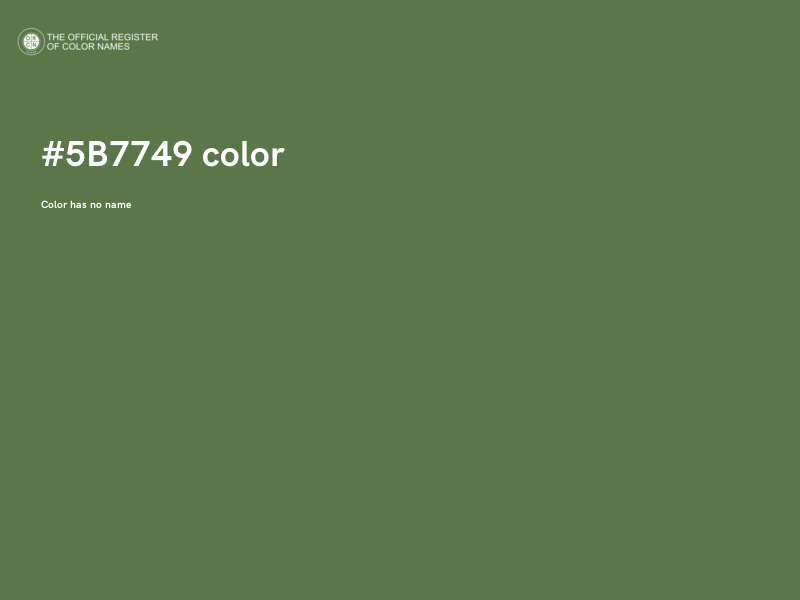 #5B7749 color image