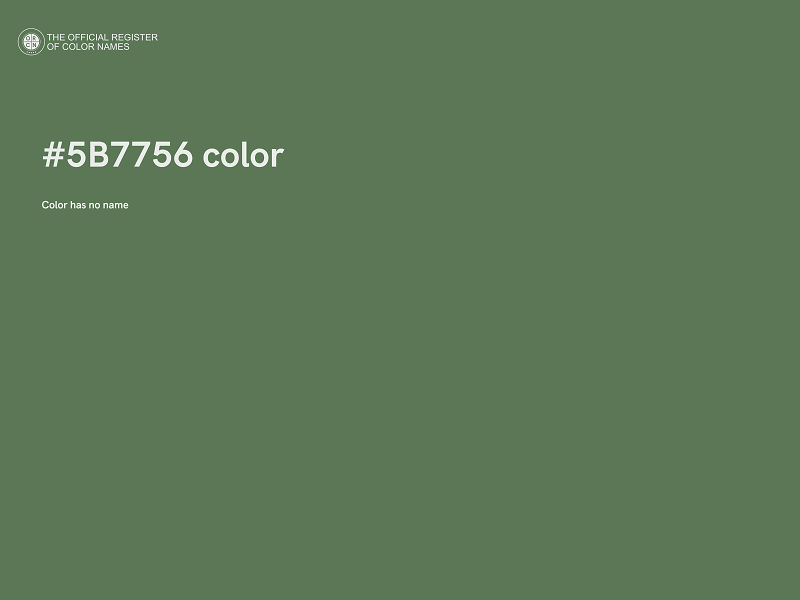 #5B7756 color image