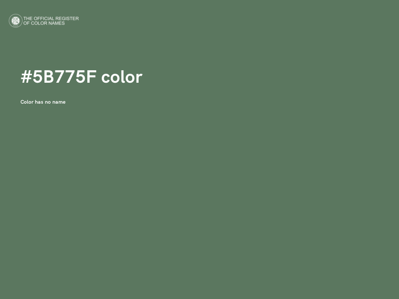 #5B775F color image
