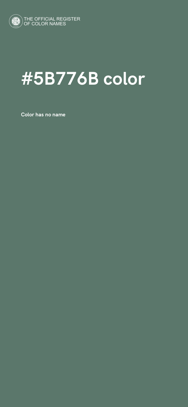 #5B776B color image