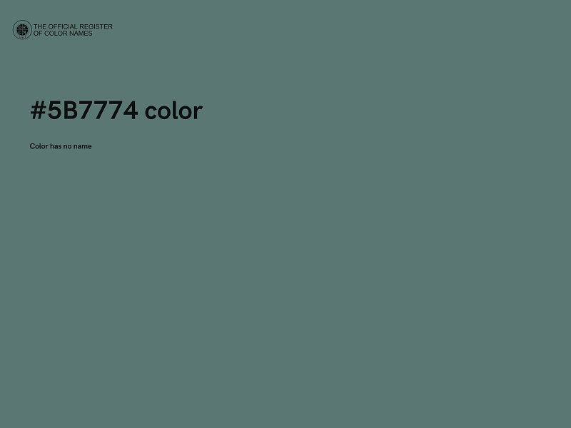#5B7774 color image