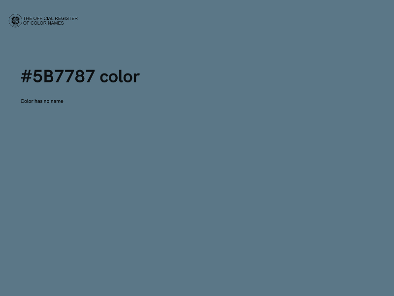 #5B7787 color image