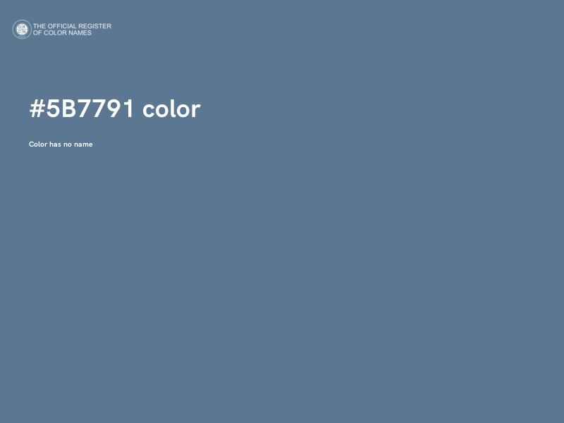 #5B7791 color image