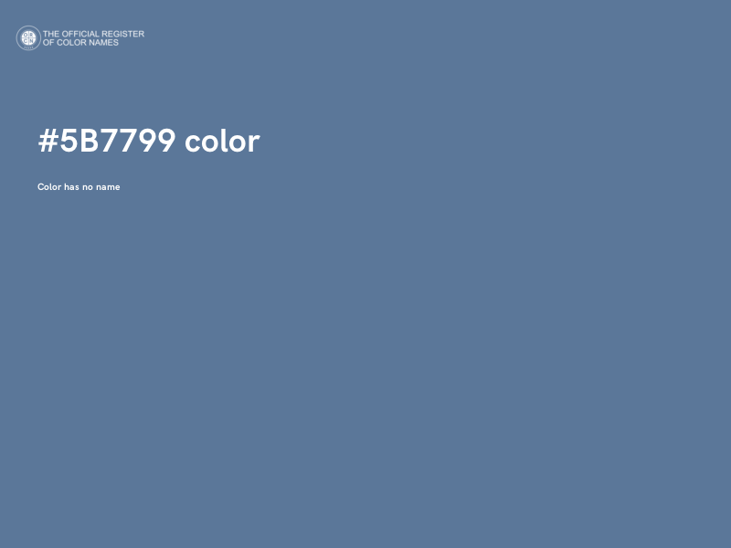 #5B7799 color image