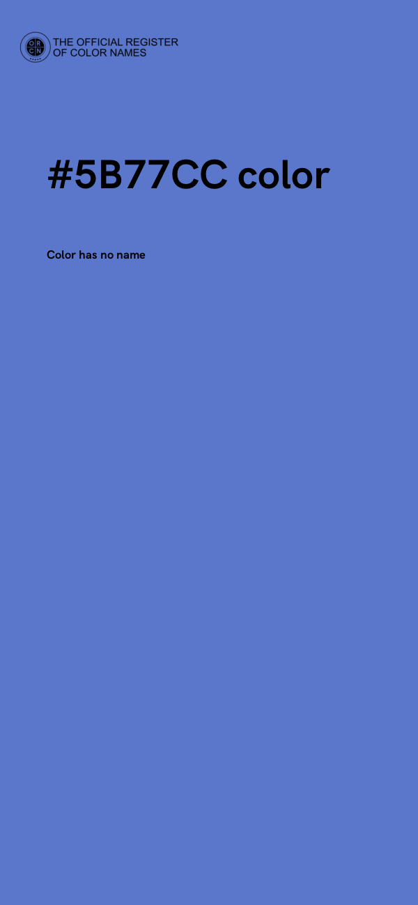 #5B77CC color image