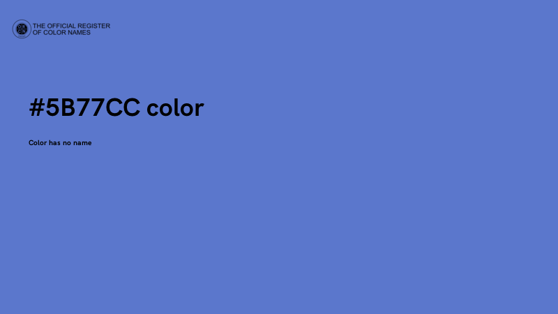 #5B77CC color image