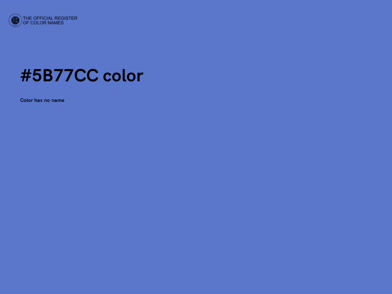 #5B77CC color image