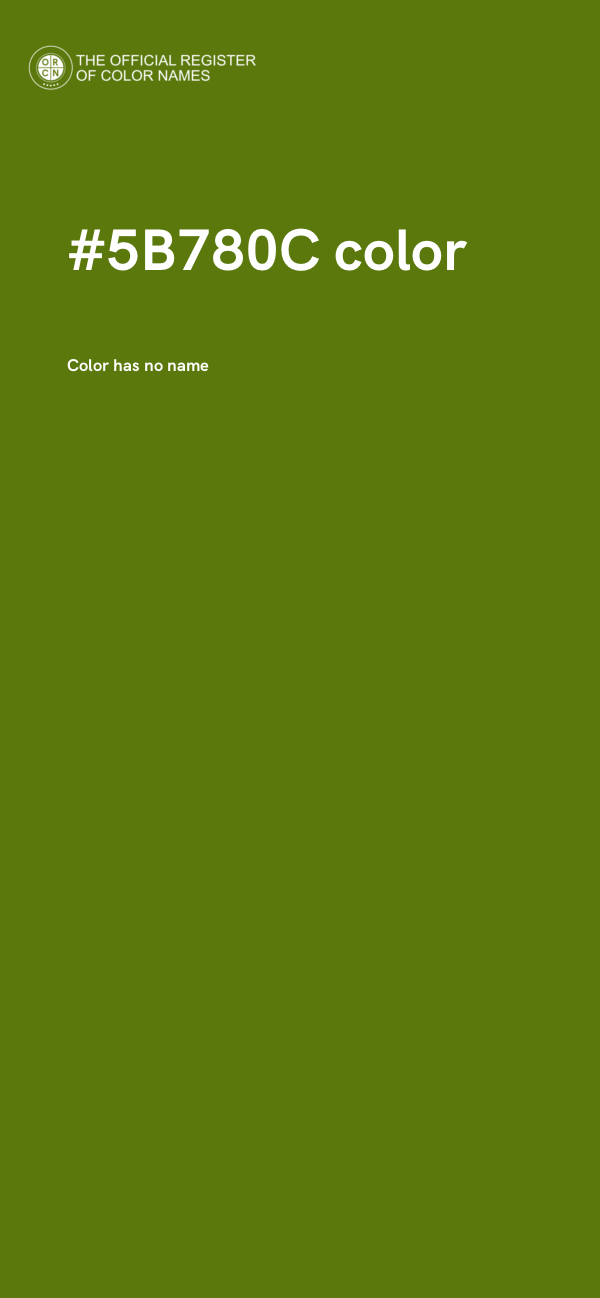 #5B780C color image