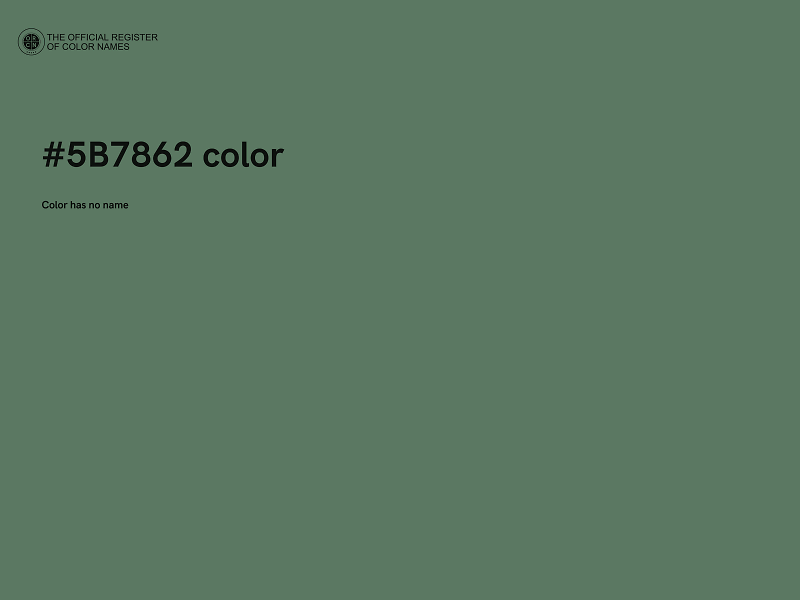 #5B7862 color image
