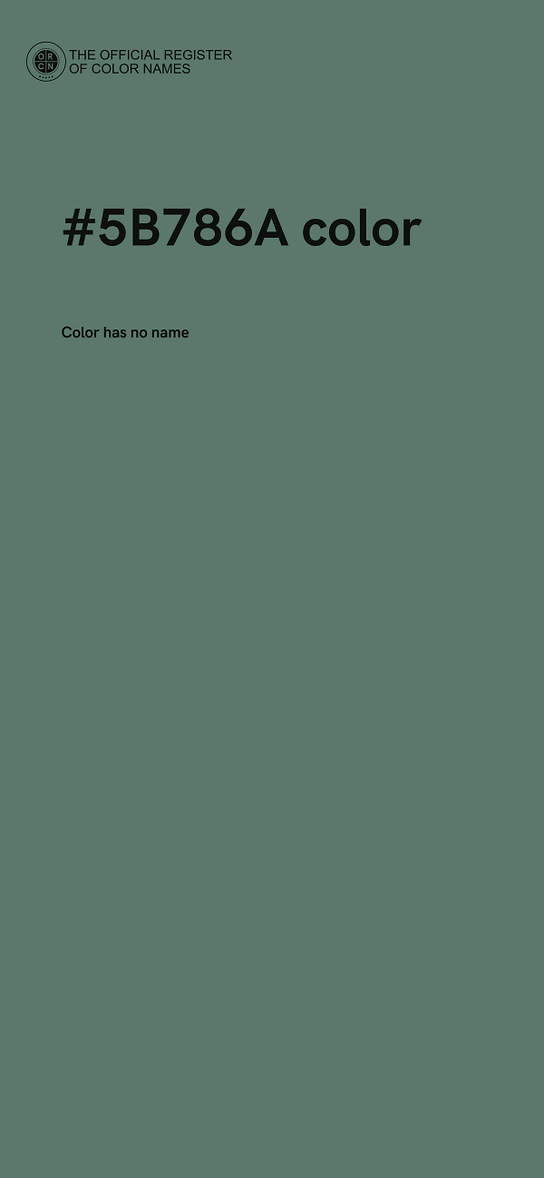 #5B786A color image